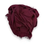 Echarpe unie en modal pur Bourgogne 1.webp