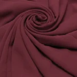 Grand Foulard Uni en Chiffon Bourgogne 1.webp