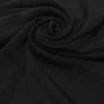 Grand Foulard Uni en Chiffon Noir 1.webp