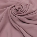 Grand Foulard Uni en Chiffon Rose poussiereux 1.webp